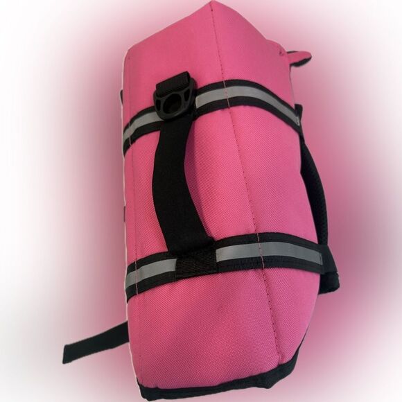 Dog Life Jacket, Boating Swimming Vest Enhanced Visibility Buoyancy, Pink Medium - Picture 4 of 12